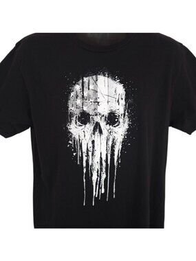 Howitzer Skull Drip T Shirt Mens Size Large Black American Flag Patriotic